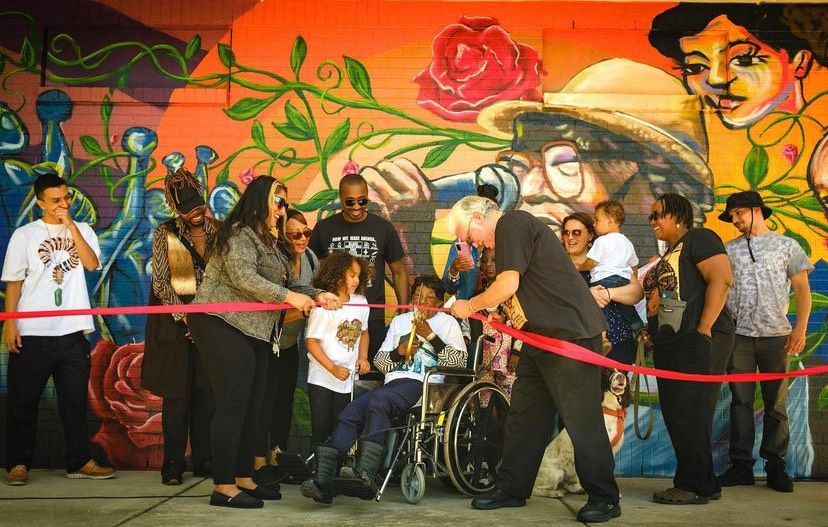 Community gathers for mural unveiling at Lucille Berrien Park